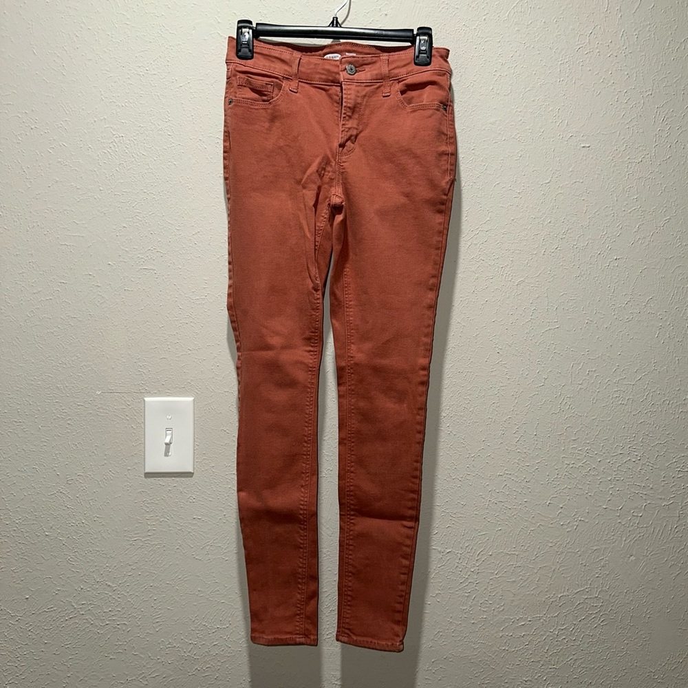 Orange Skinny Pants
